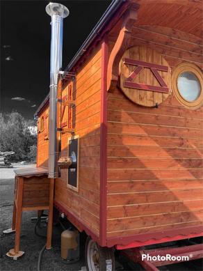 Chambre à coucher de la roulotte.