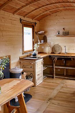 Cuisine de la roulotte de la Somme.