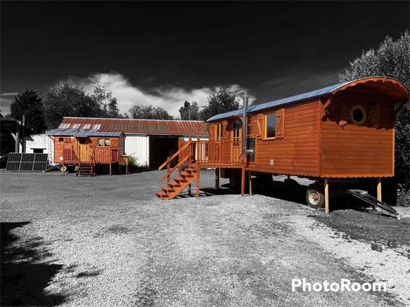 Roulotte Belgique wallonie près de Hal. 