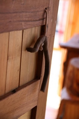 Détails d'une porte d'intérieur.