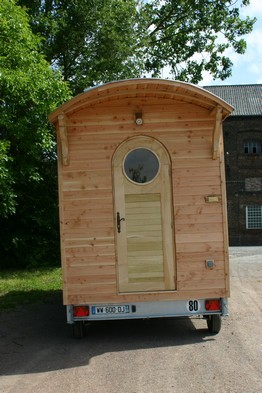 roulotte sur châssis remorque