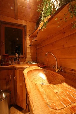Evier en bois cuisine