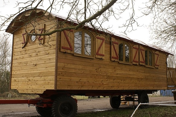Vue d'ensemble de la roulotte