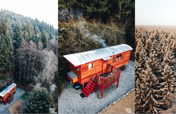 Roulotte wallonie Belgique. 