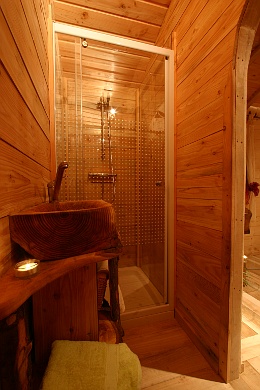 Salle de bain de la roulotte.