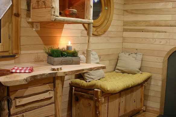 Roulotte proche de Rochefort. 