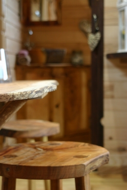 Roulotte dans les Ardennes Belges.