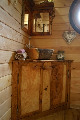 Roulotte près du village de Malmedy en Wallonie.