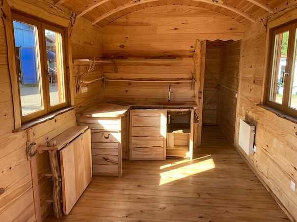 roulotte en location à Francorchamps en Belgique.