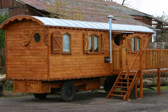 Roulotte en bois