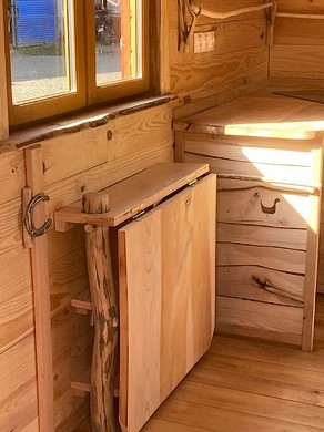 roulotte près de Vervier en Belgique.