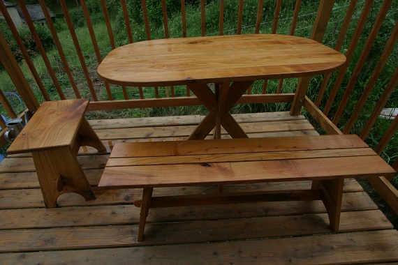 Photo de a terrasse de nos roulottes 3