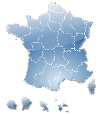 carte de france avec toutes les roulottes vendu